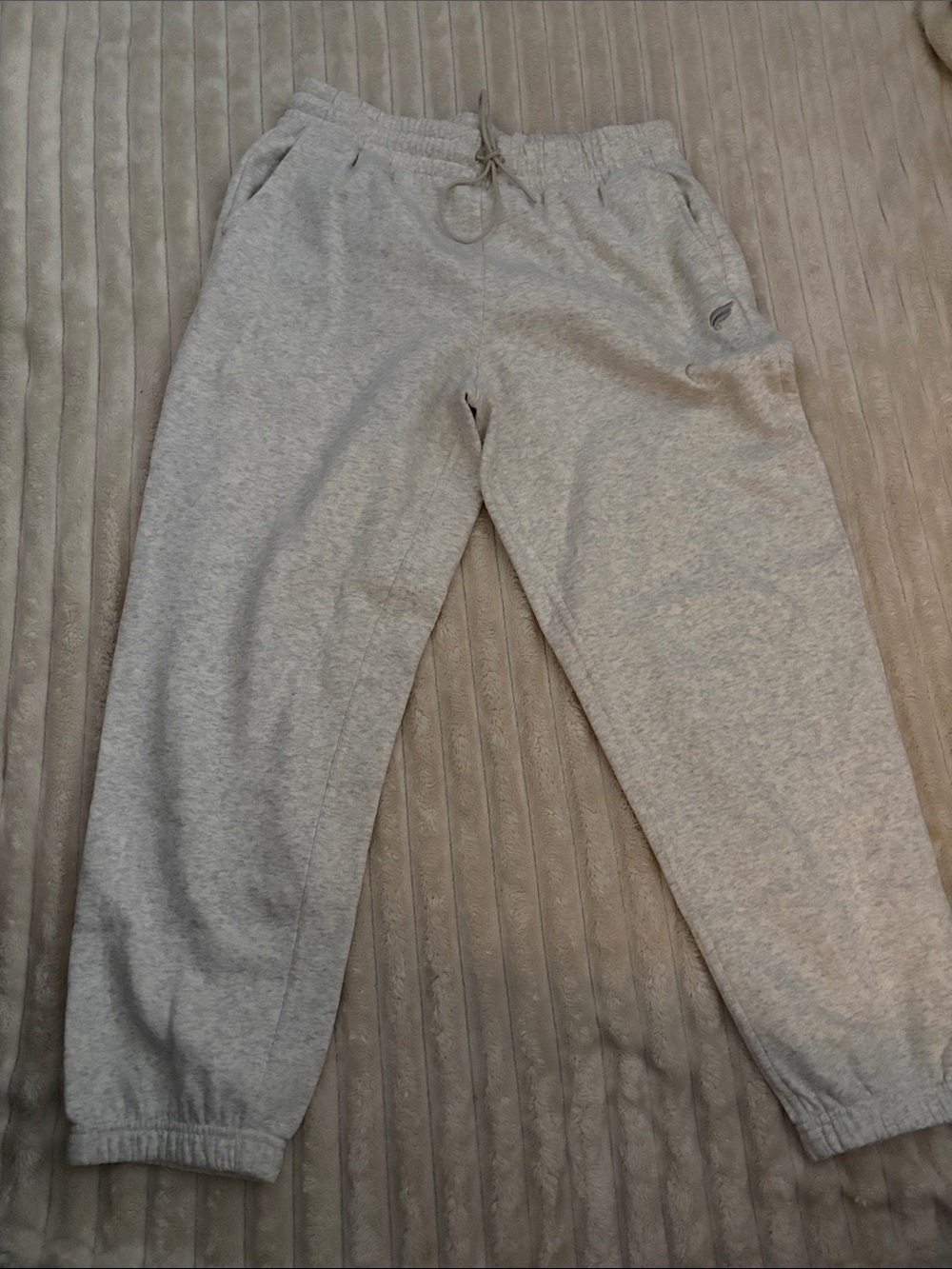 Fabletics Light Gray Track Joggers